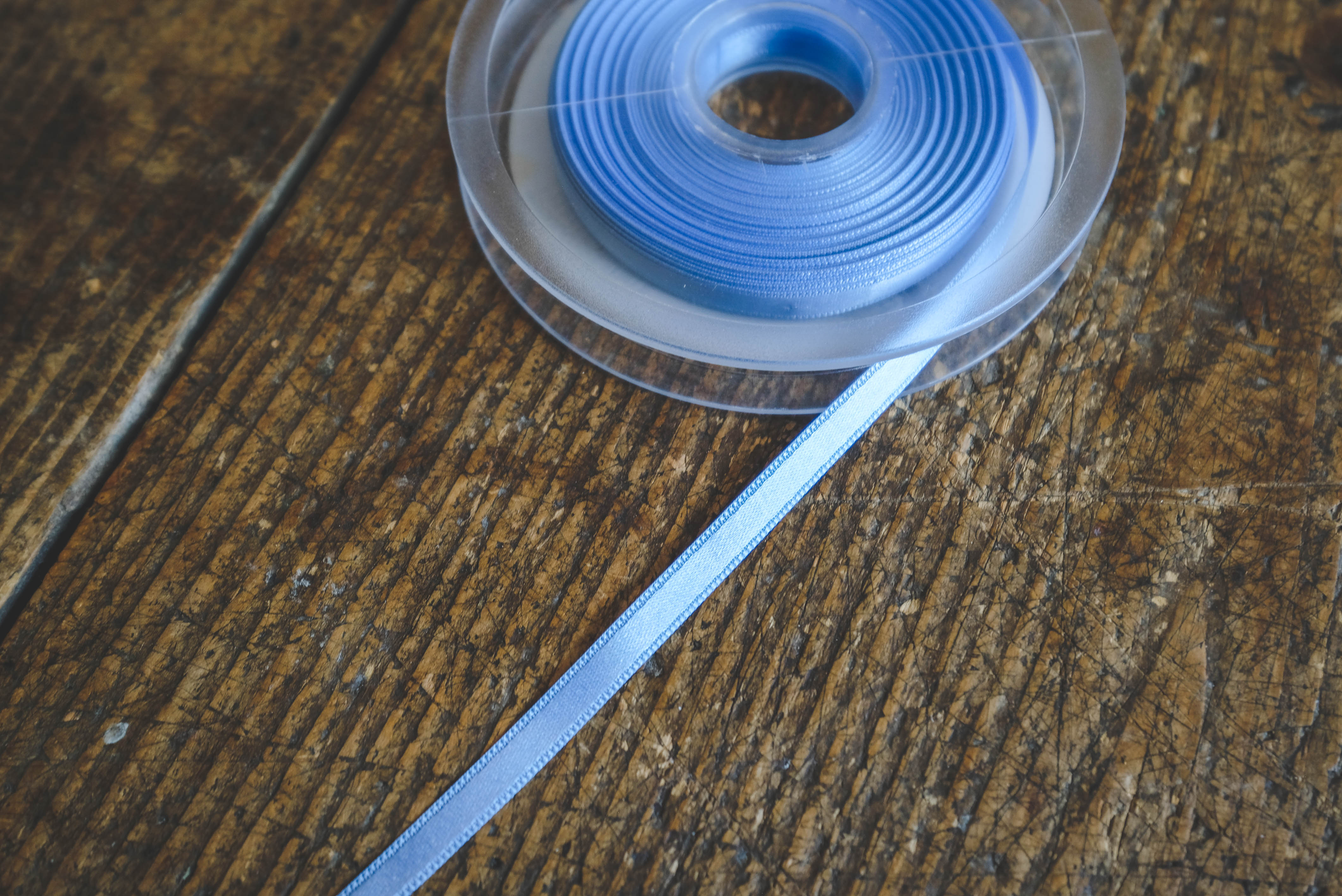 Satin ribbon 6mm-light blue