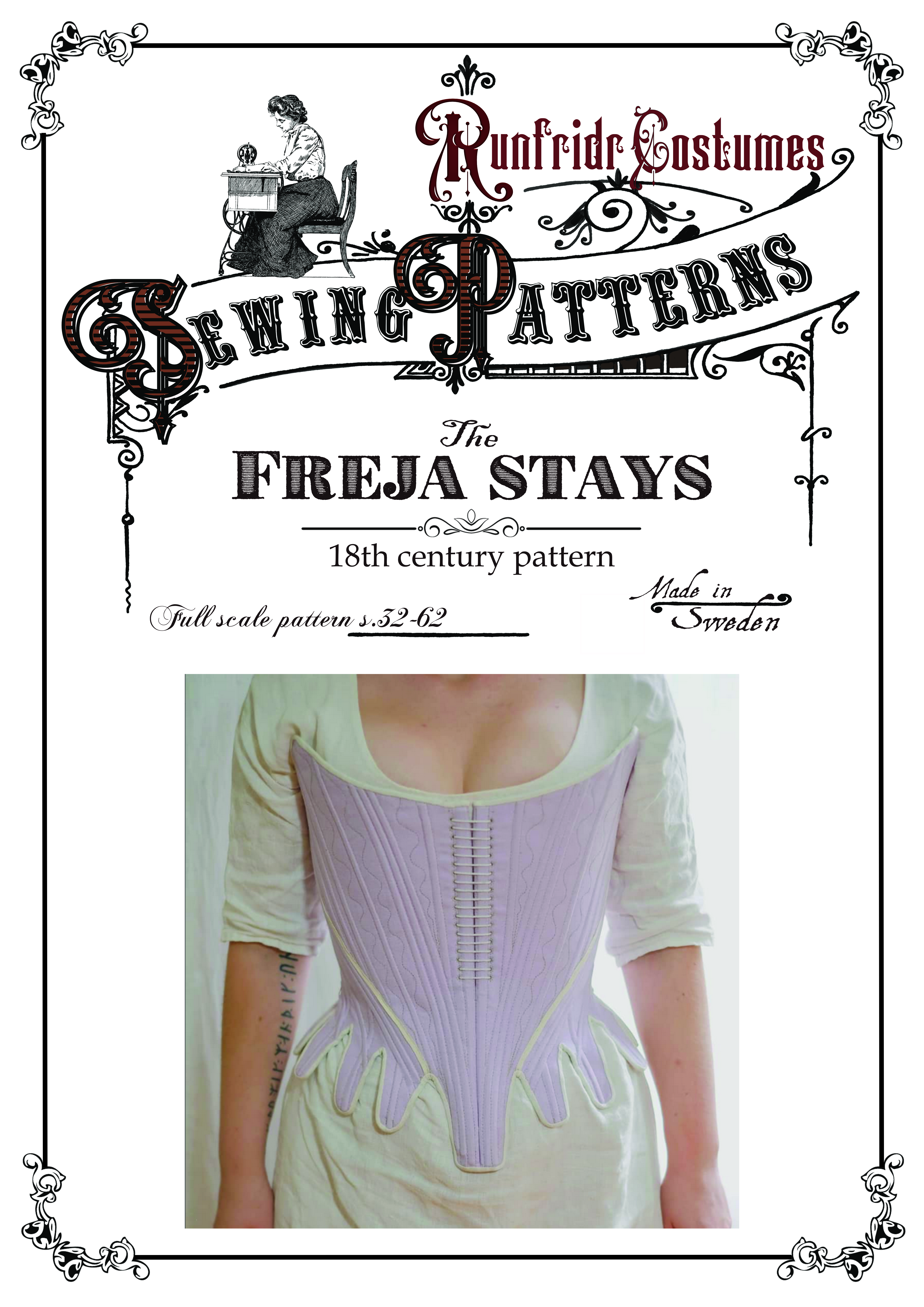 Sewing pattern- 18th century Stays Freja