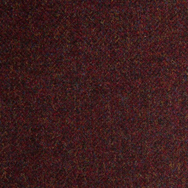 Herringbone wool fabric 100%-dark red