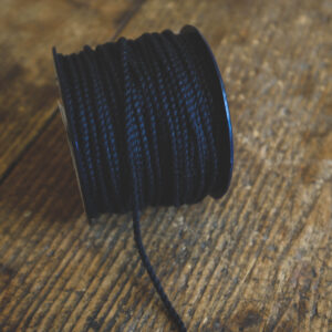 Cotton lace string 2,5mm- black