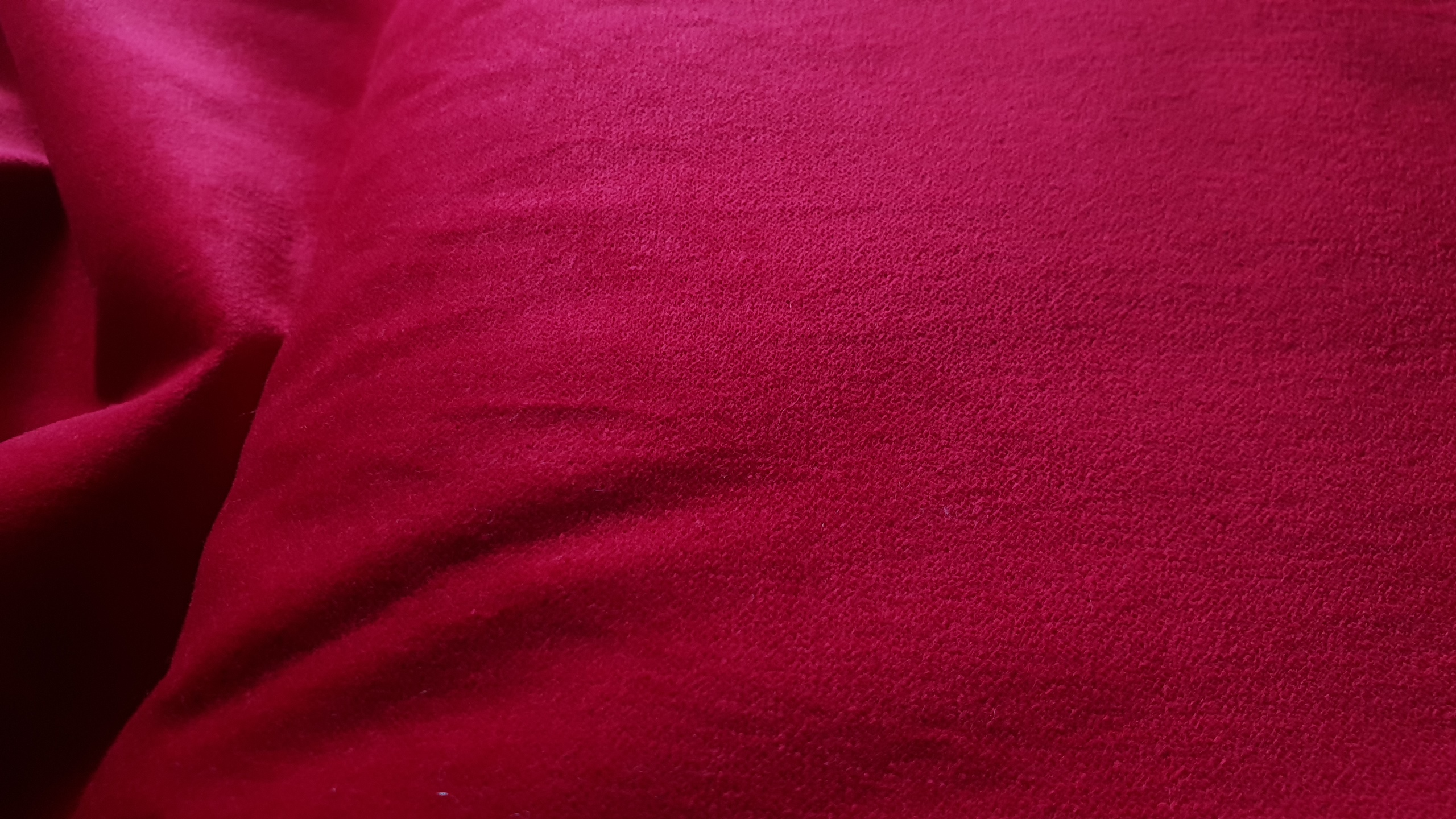 Cotton velvet- Deep red