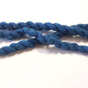 THIN strong wool embroidery thread-  blue 14