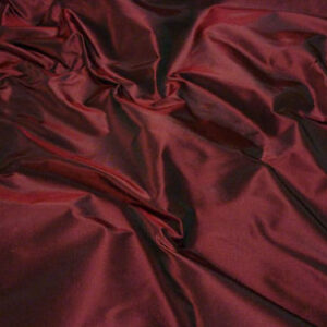 Silk taffeta-wine red