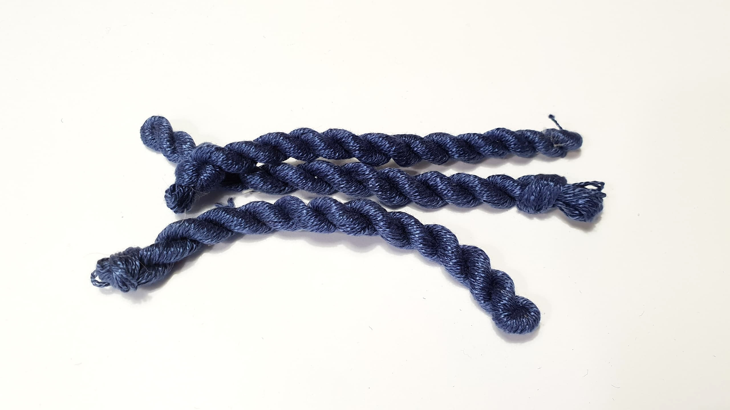 Silk embroidery thread- dark blue 90