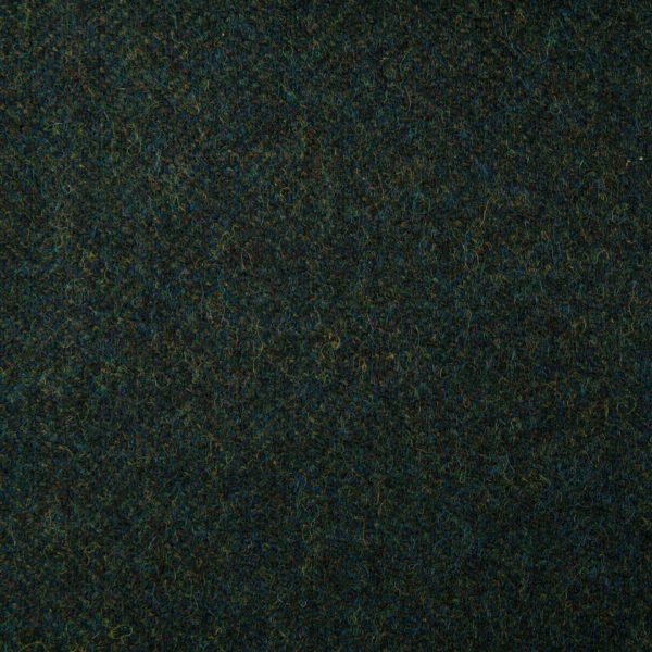 Herringbone wool fabric 100%-dark green