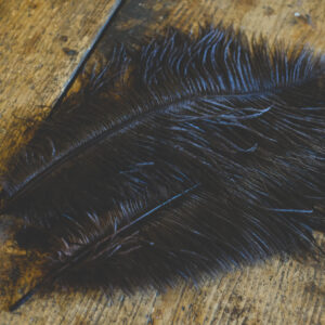 Brown ostrich feather 35-40cm