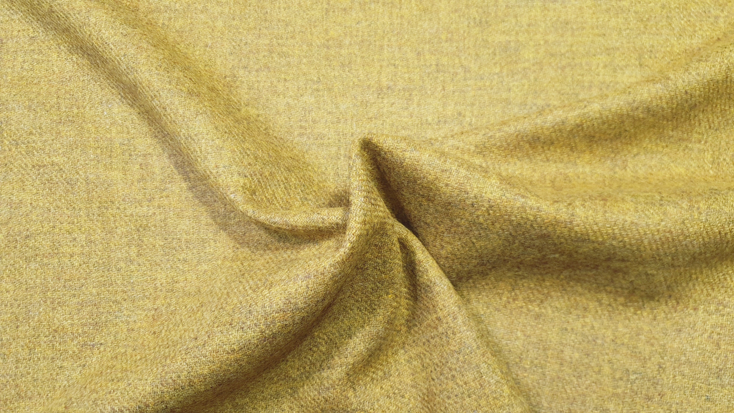SHETLAND wool tweed- yellow 17