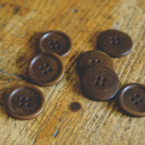 Corozo button- brown 25mm