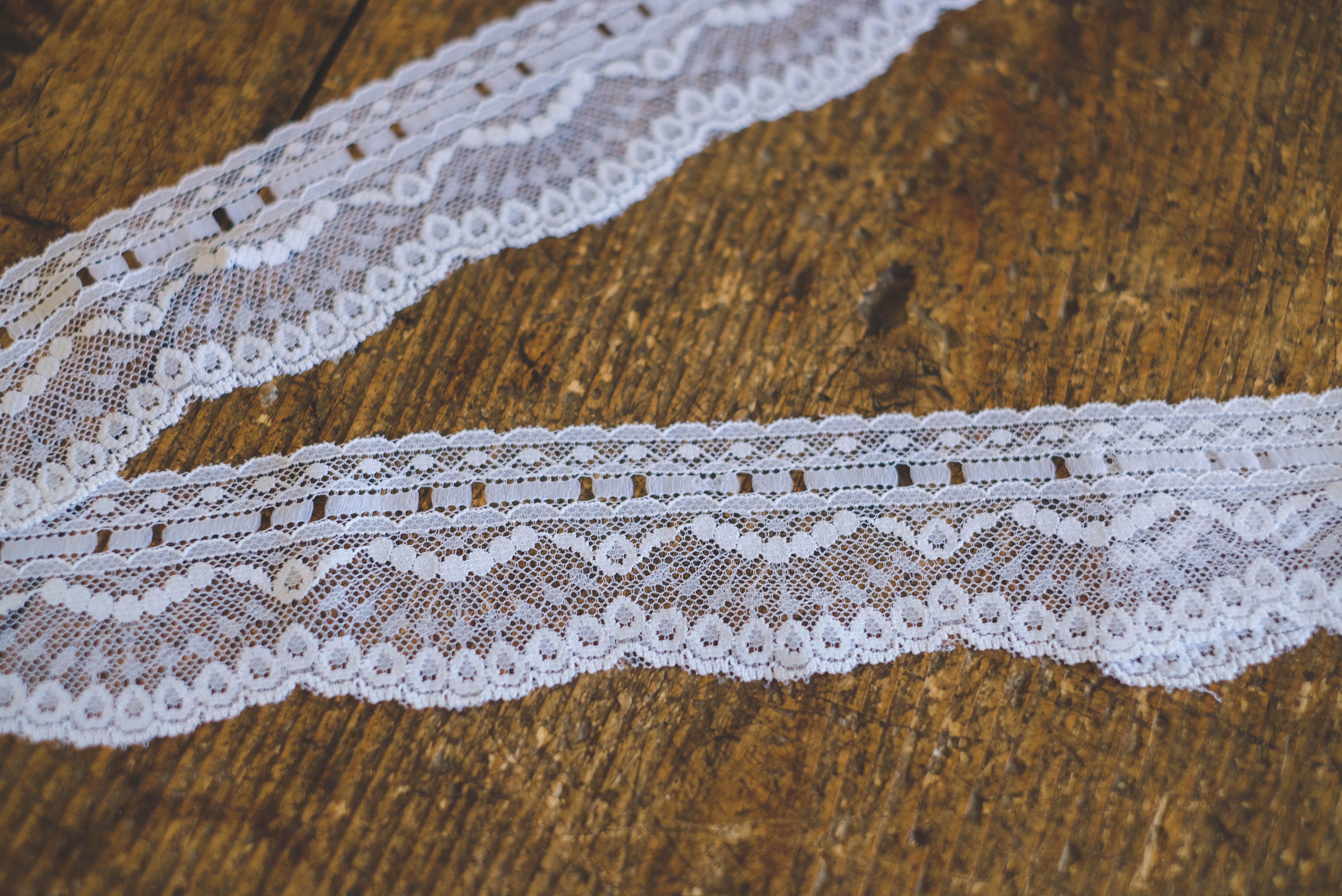 Nylon lace 5,8cm- white