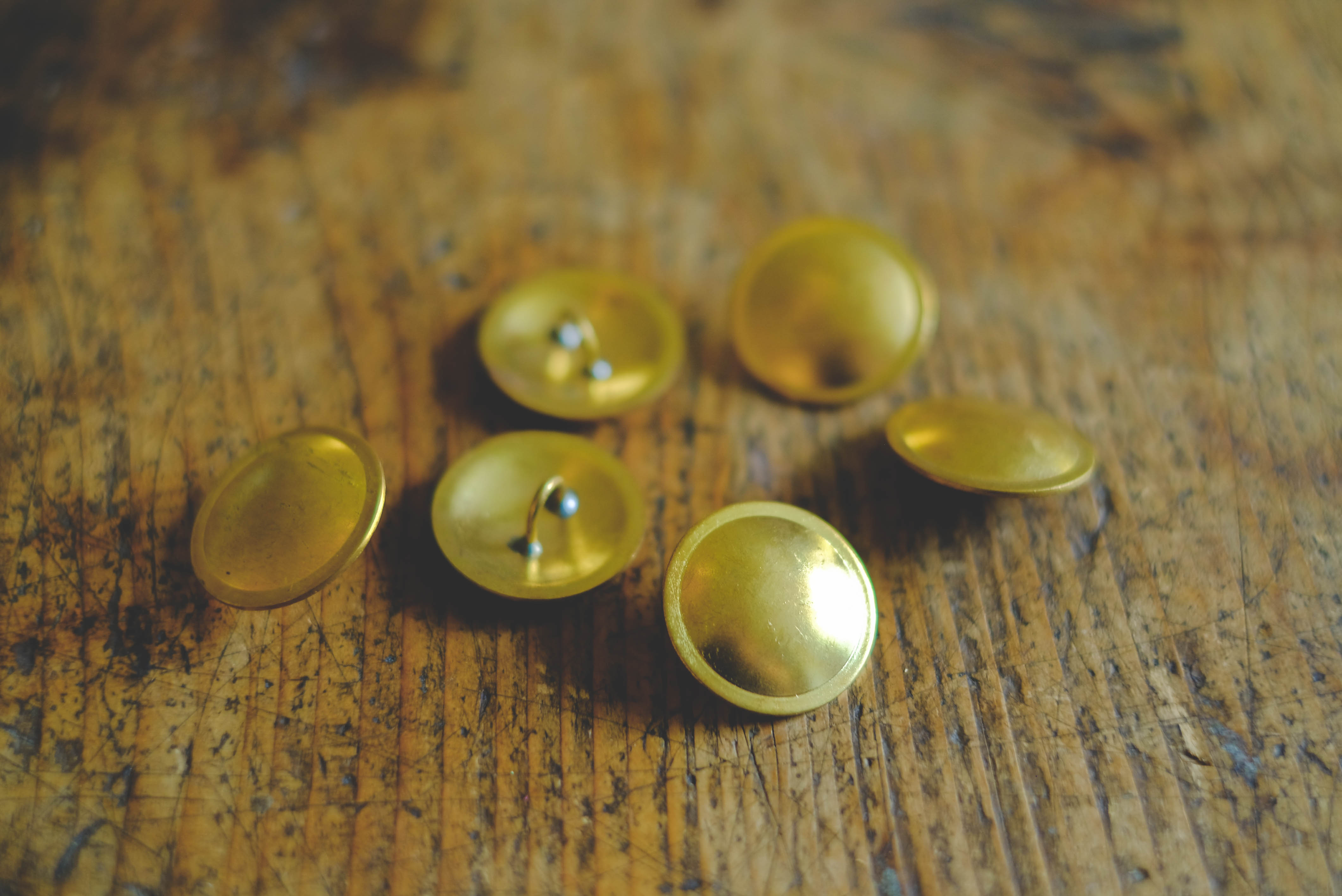 Brass plate buttonwith edge- 25mm