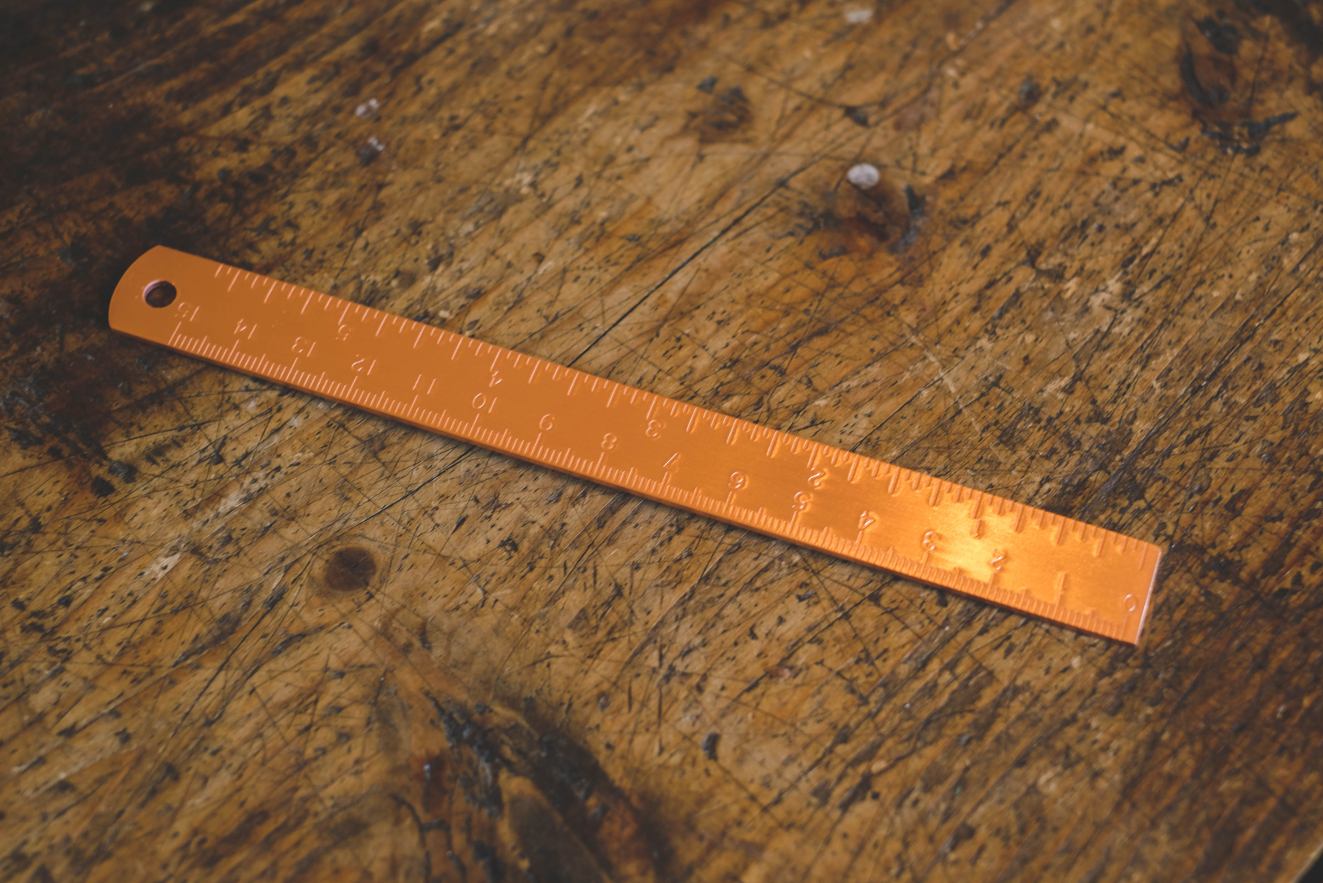 Copper ruler