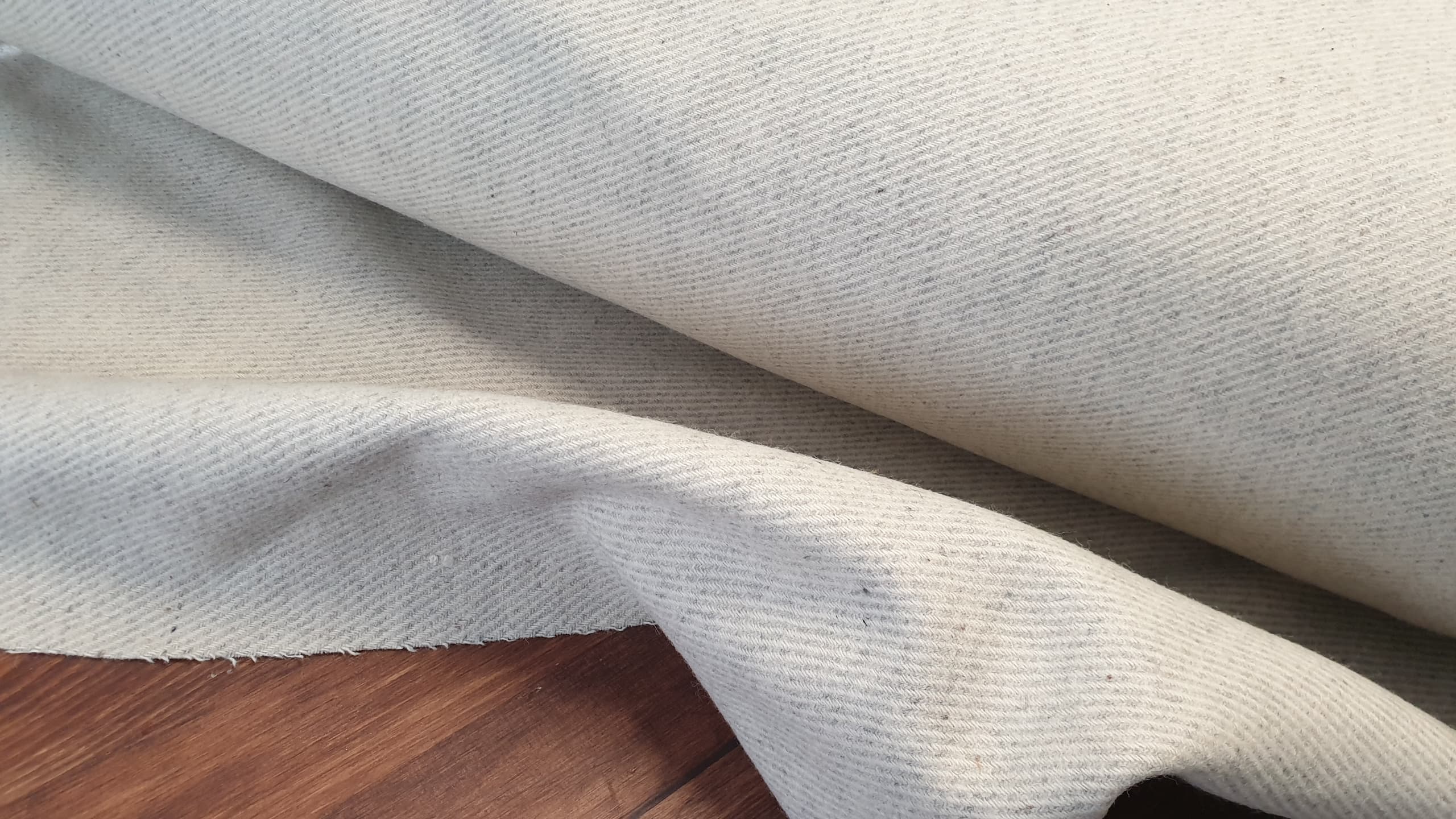 SIGRID medium wool twill- light gray/gray 30