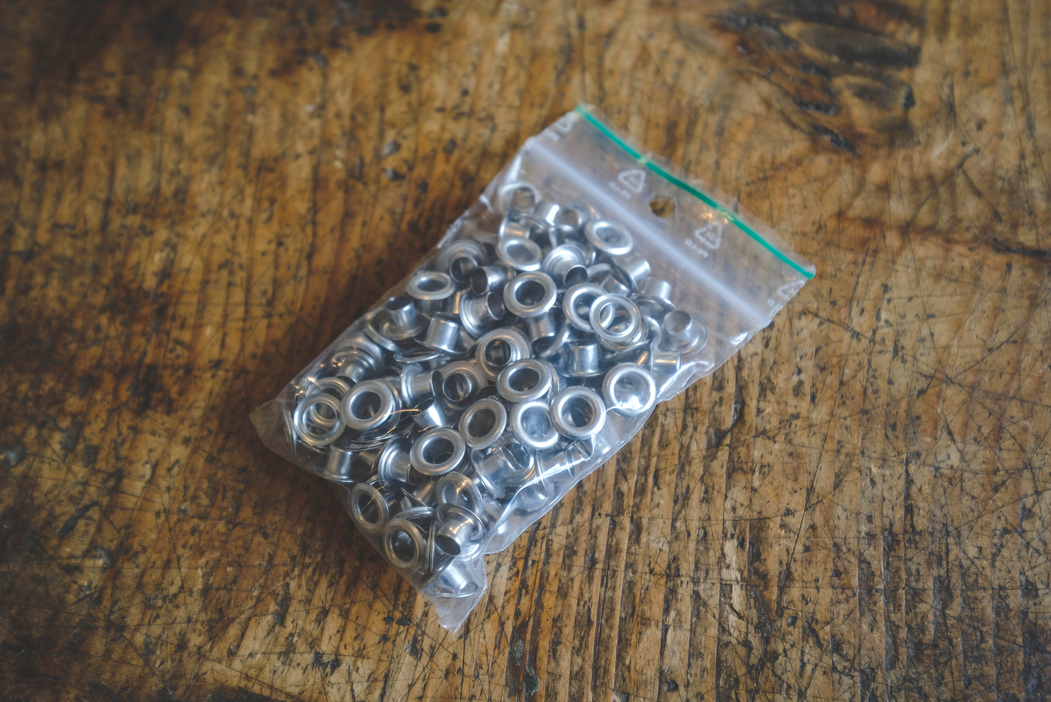 Eyelets with back 6mm- silver