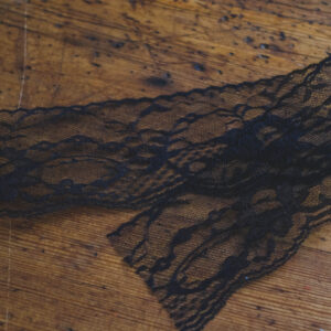 Nylon lace 6,5cm- black